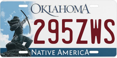 OK license plate 295ZWS