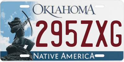 OK license plate 295ZXG