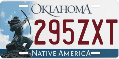 OK license plate 295ZXT