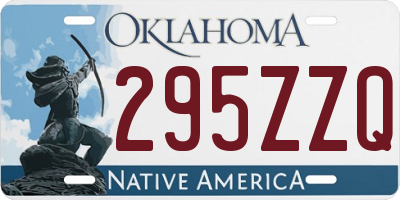 OK license plate 295ZZQ