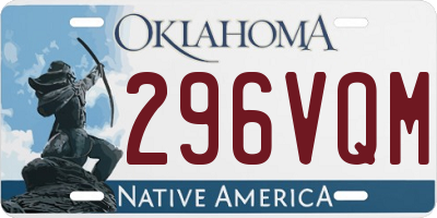 OK license plate 296VQM