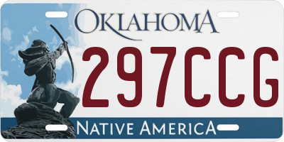 OK license plate 297CCG