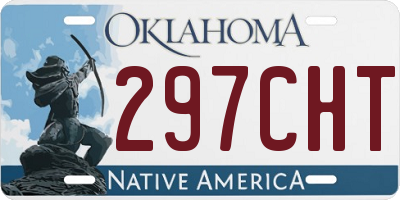 OK license plate 297CHT