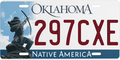 OK license plate 297CXE
