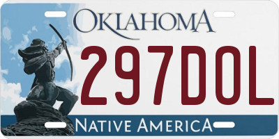 OK license plate 297DOL