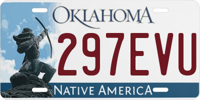 OK license plate 297EVU