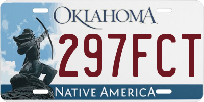 OK license plate 297FCT