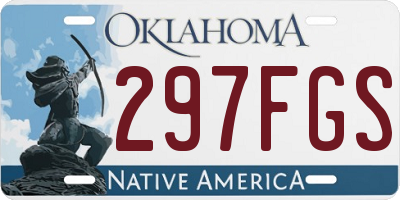 OK license plate 297FGS