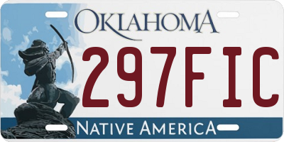 OK license plate 297FIC