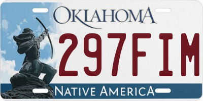 OK license plate 297FIM