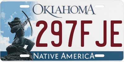 OK license plate 297FJE