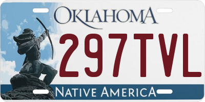 OK license plate 297TVL