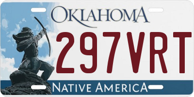 OK license plate 297VRT
