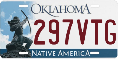 OK license plate 297VTG