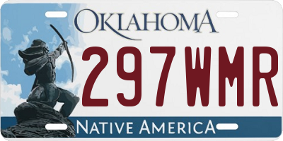 OK license plate 297WMR