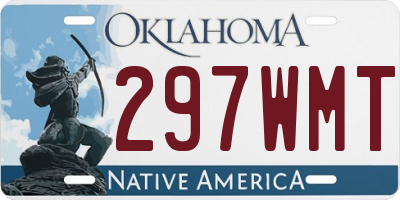 OK license plate 297WMT