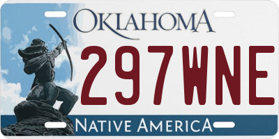 OK license plate 297WNE