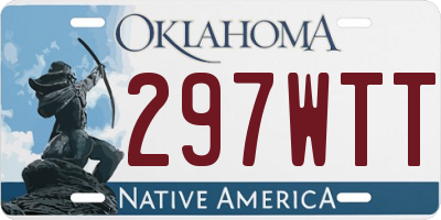 OK license plate 297WTT