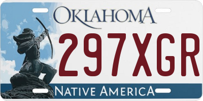 OK license plate 297XGR