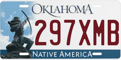 OK license plate 297XMB