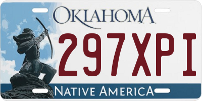 OK license plate 297XPI