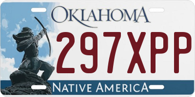 OK license plate 297XPP