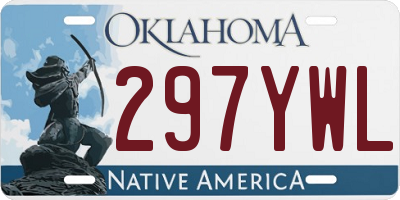 OK license plate 297YWL