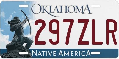 OK license plate 297ZLR