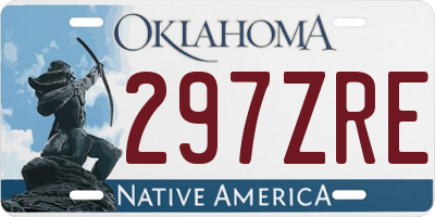 OK license plate 297ZRE