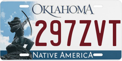 OK license plate 297ZVT