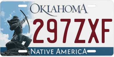 OK license plate 297ZXF