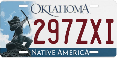 OK license plate 297ZXI