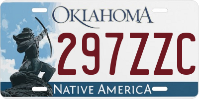 OK license plate 297ZZC