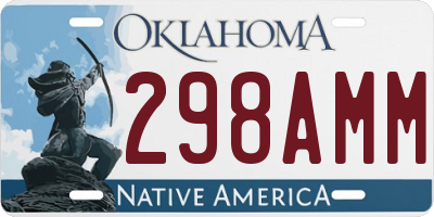 OK license plate 298AMM