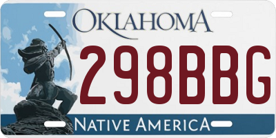 OK license plate 298BBG