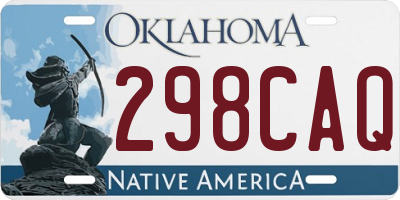 OK license plate 298CAQ