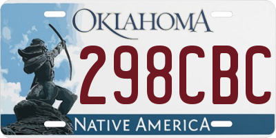 OK license plate 298CBC