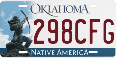 OK license plate 298CFG