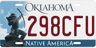 OK license plate 298CFU