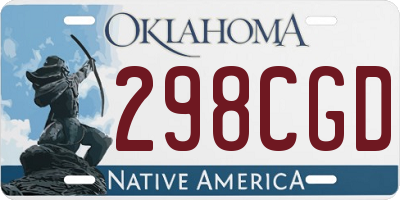 OK license plate 298CGD