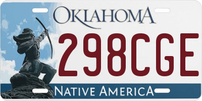 OK license plate 298CGE
