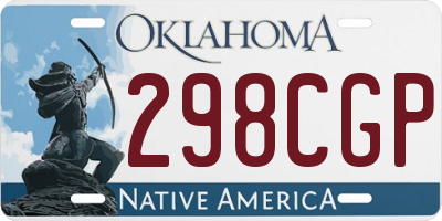 OK license plate 298CGP