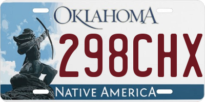 OK license plate 298CHX