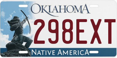 OK license plate 298EXT