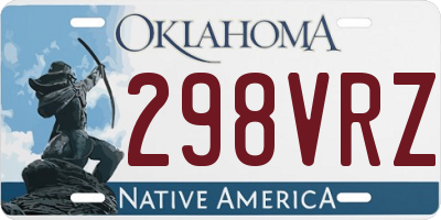 OK license plate 298VRZ