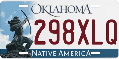 OK license plate 298XLQ