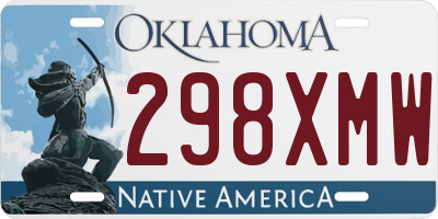 OK license plate 298XMW