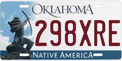 OK license plate 298XRE