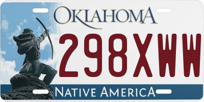 OK license plate 298XWW