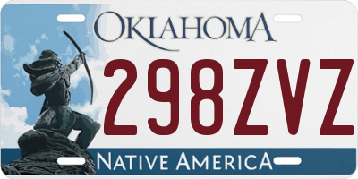 OK license plate 298ZVZ